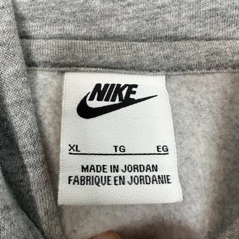 Nike Gray Front Pocket Hoodie Sweatshirt